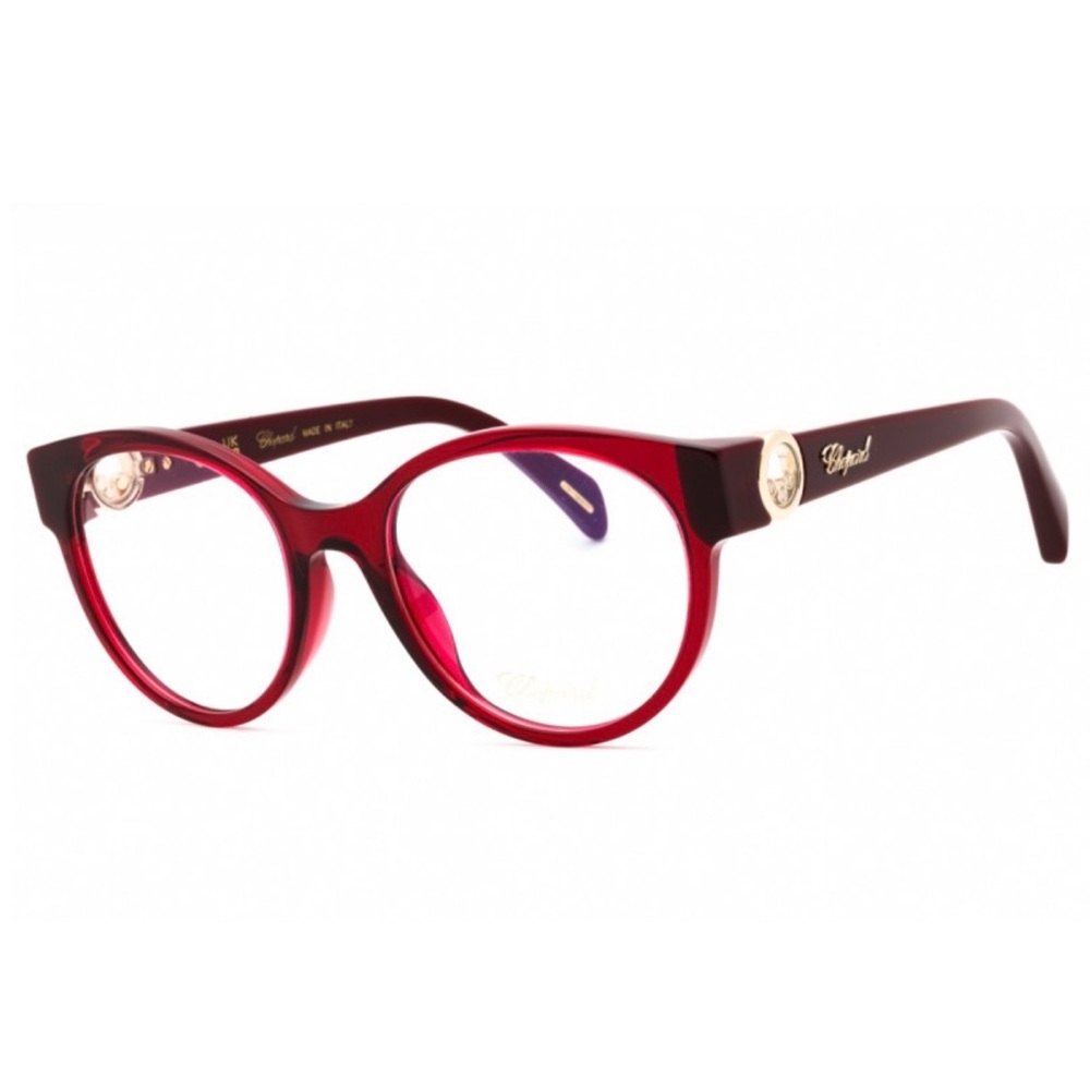 New! Chopard VCH350S 0954 Red/Burgundy Women Glasses, Authentic